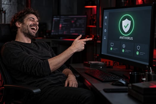 Laughing at the Antivirus Shield