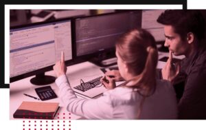 IT Officer Teaching an Intern