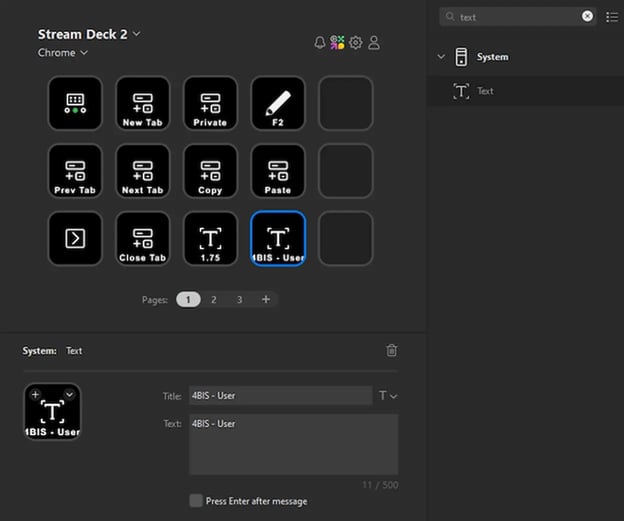 Stream Deck software.