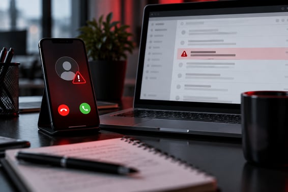 Scam phone call image