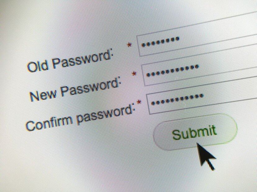 changing the password for password protection