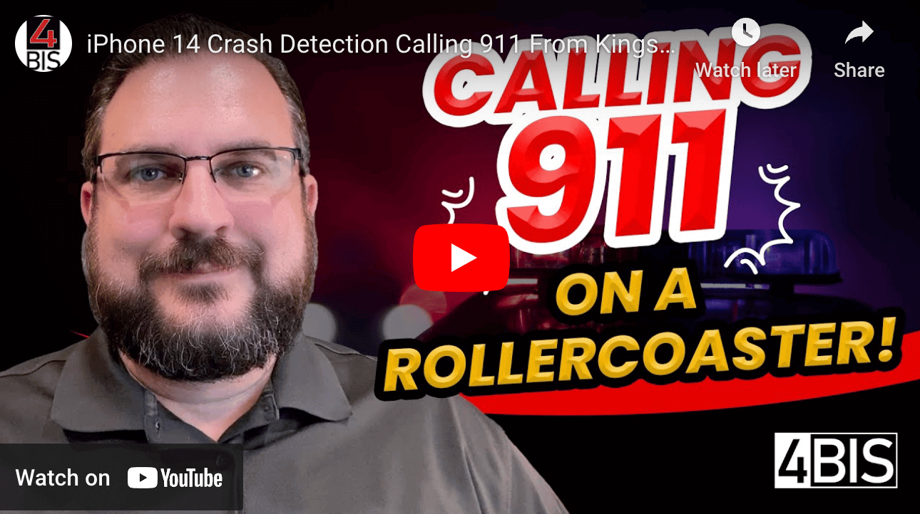 IPHONE 14 CRASH DETECTION CALLING 911 FROM KINGS ISLAND AMUSEMENT PARK